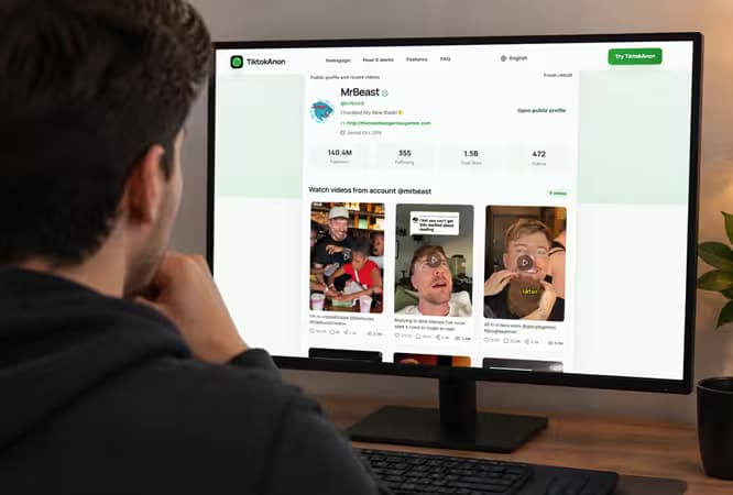 Tabel perbandingan alat pelihat profil TikTok terbaik saat ini