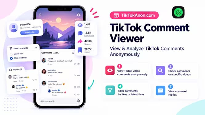 7 features of the TikTok comment checker tool