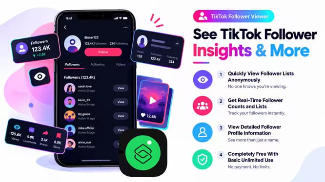 6 features of the TikTok Followers viewer