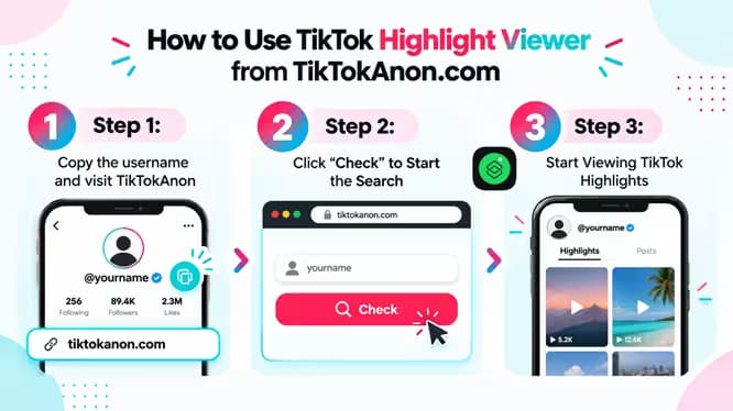 3 steps to view TikTok Highlights secretly